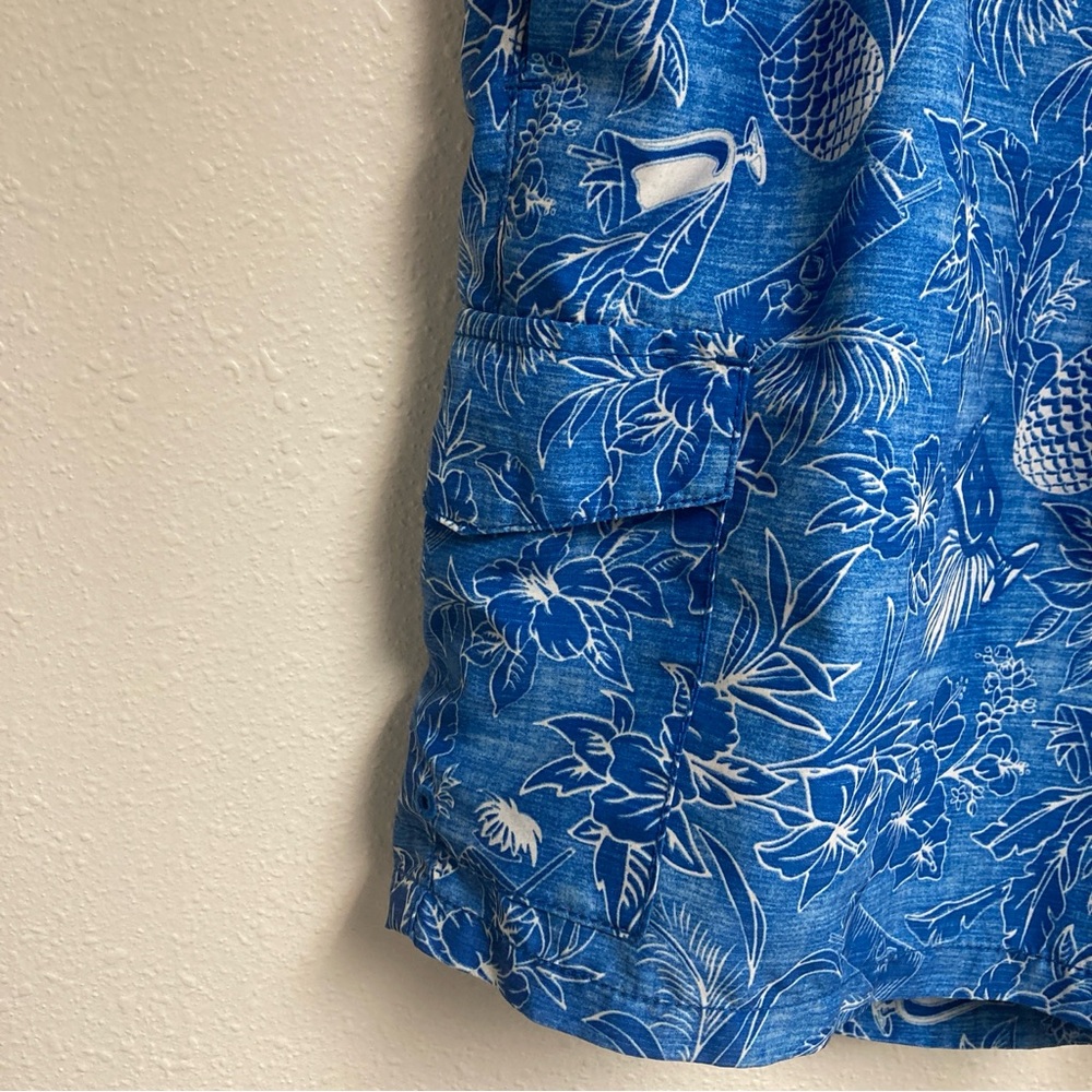 Tommy Bahama Men’s Blue/Orange Swim Trunks Nautical Design Hawaiian Tropical LG - Picture 5 of 13